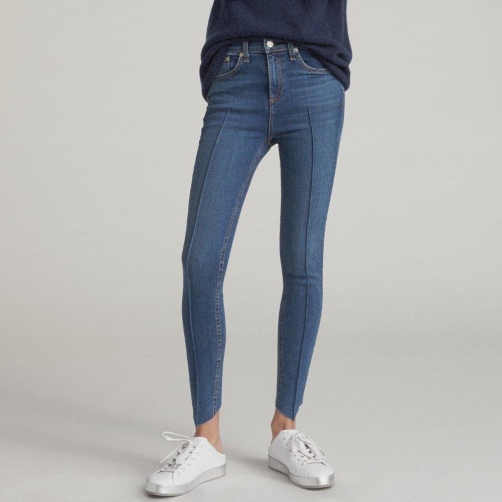 rag & bone Women's High Rise Jeans - Blue size 27